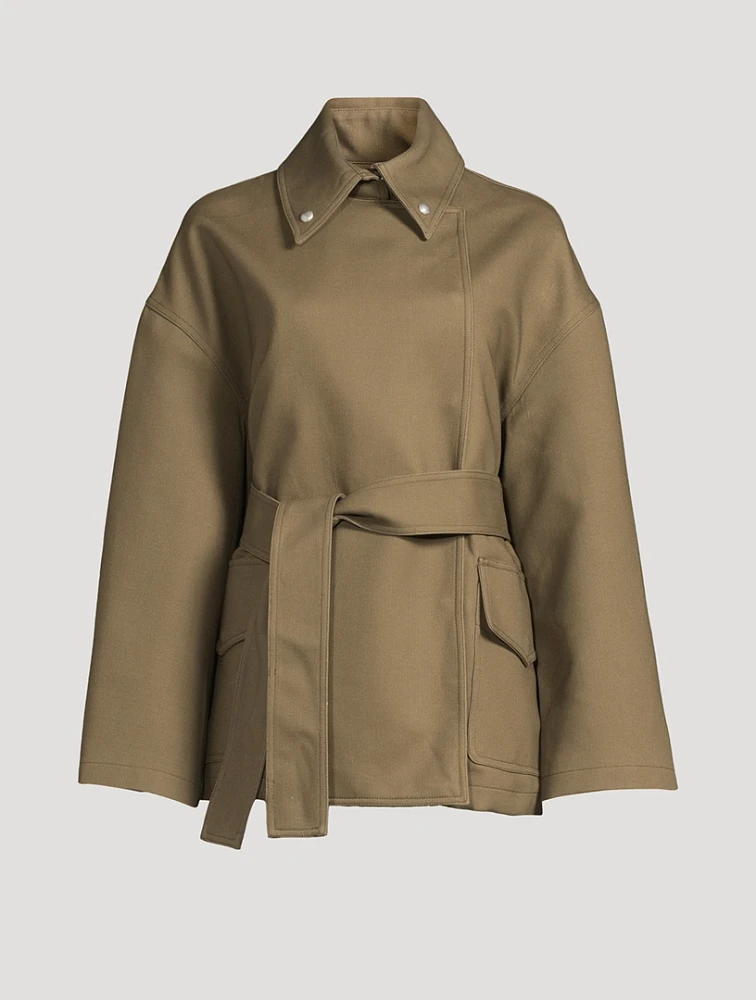 Rue Belted Cotton Twill Jacket