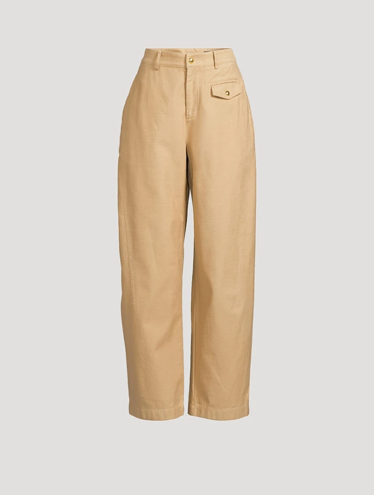 Renata Cotton Twill Utility Trousers