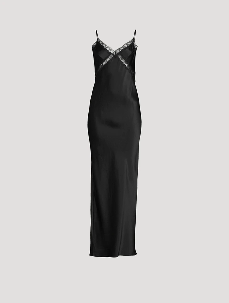 Lace Inset Maxi Slip