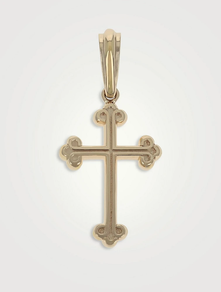 10K Gold Traditional Cross Pendant