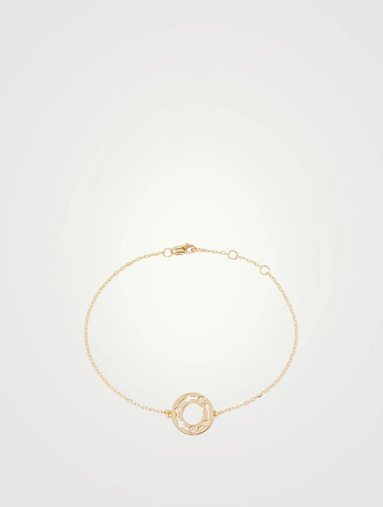 Pulse 18K Gold Chain Bracelet With Diamonds