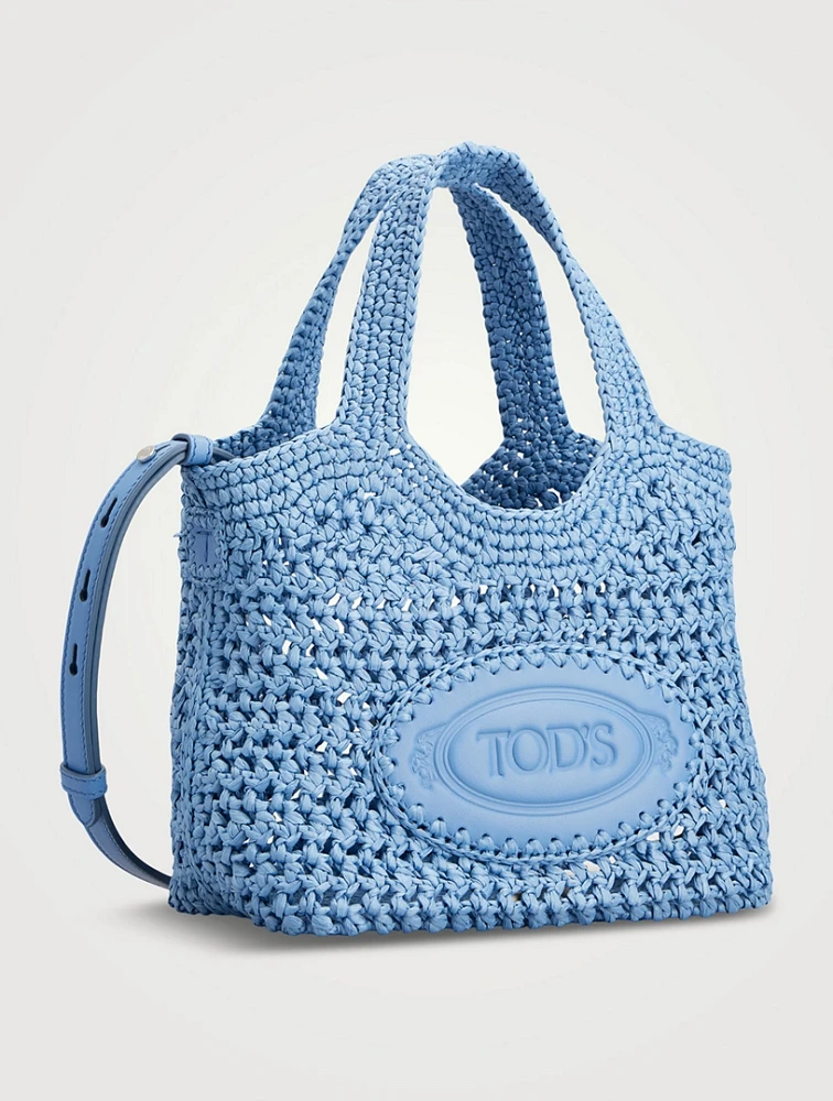 Mini Raffia Tote Bag