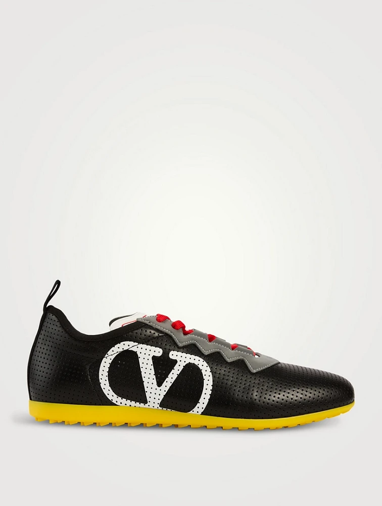 Chromathon Perforated Leather Sneakers
