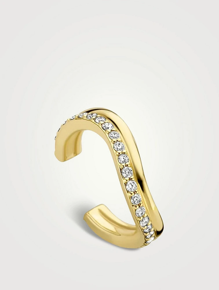 18K Gold Double Earcuff