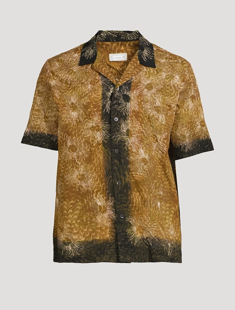Carltone Embroidered Shirt Paste Paper Print