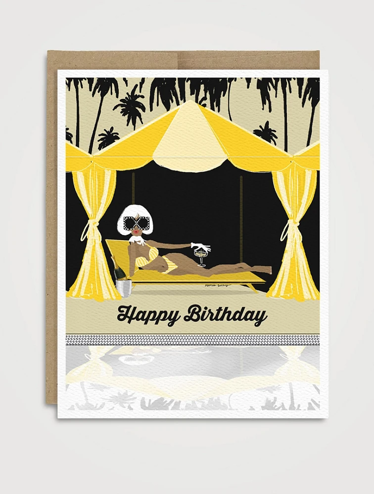 Cabana Cheers Birthday Greeting Card