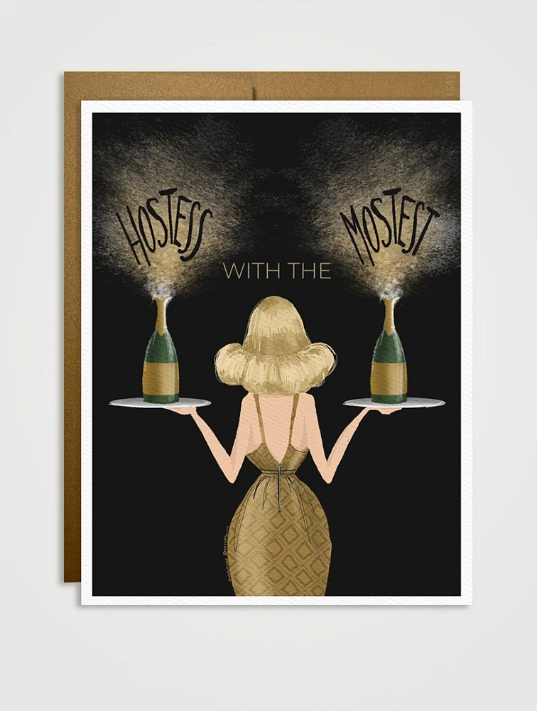 Erupting Entertainer Host Greeting Card