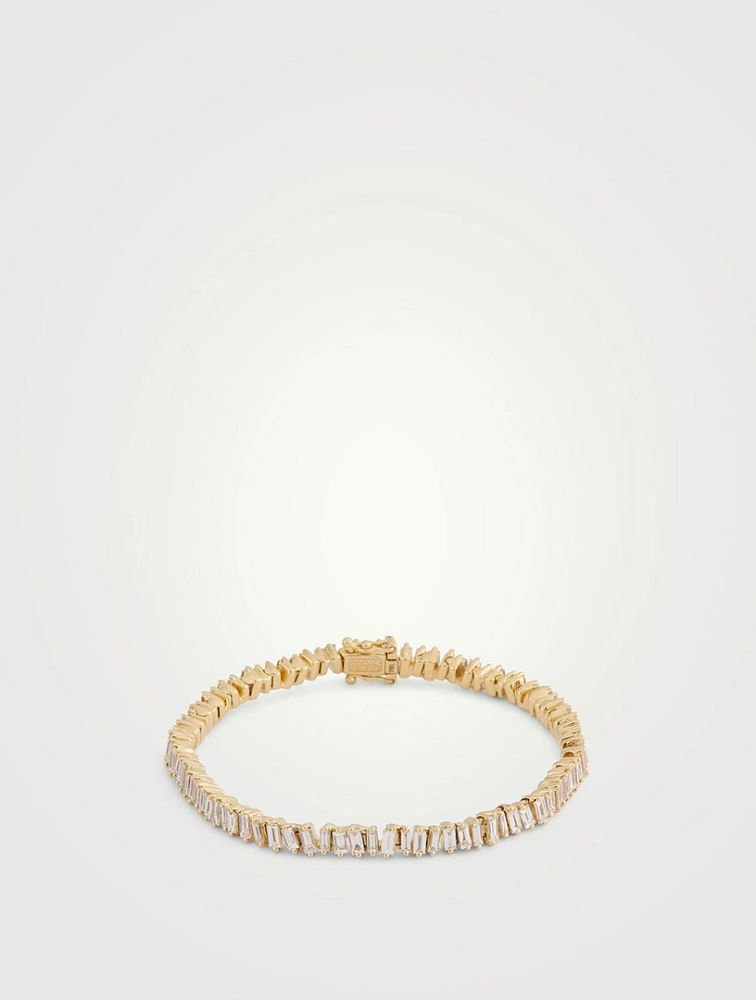 18K Gold Classic Diamond Tennis Bracelet