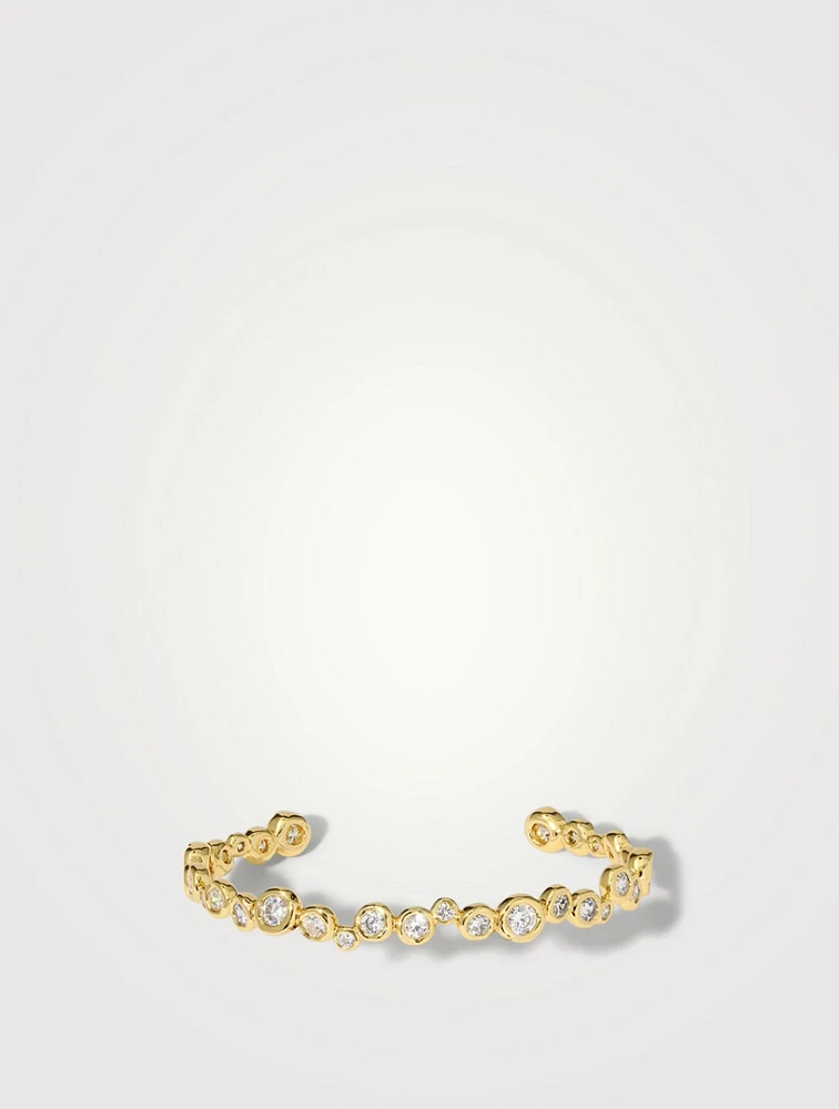 Asterales Gold Skinny Cuff Bracelet