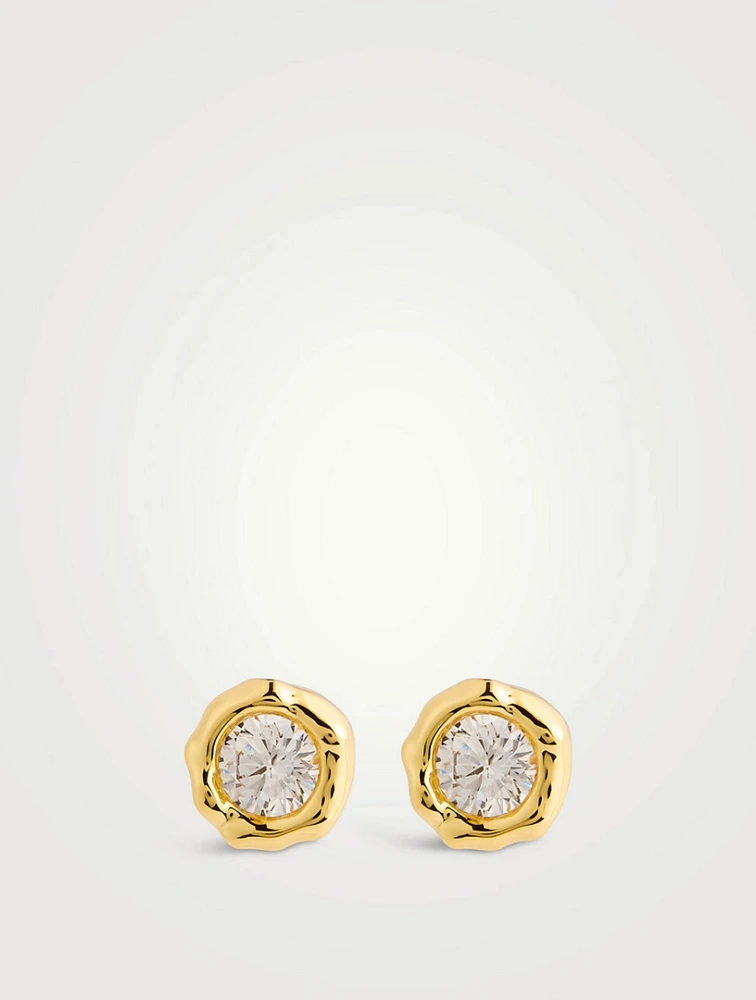 Asterales Molten Stud Earrings