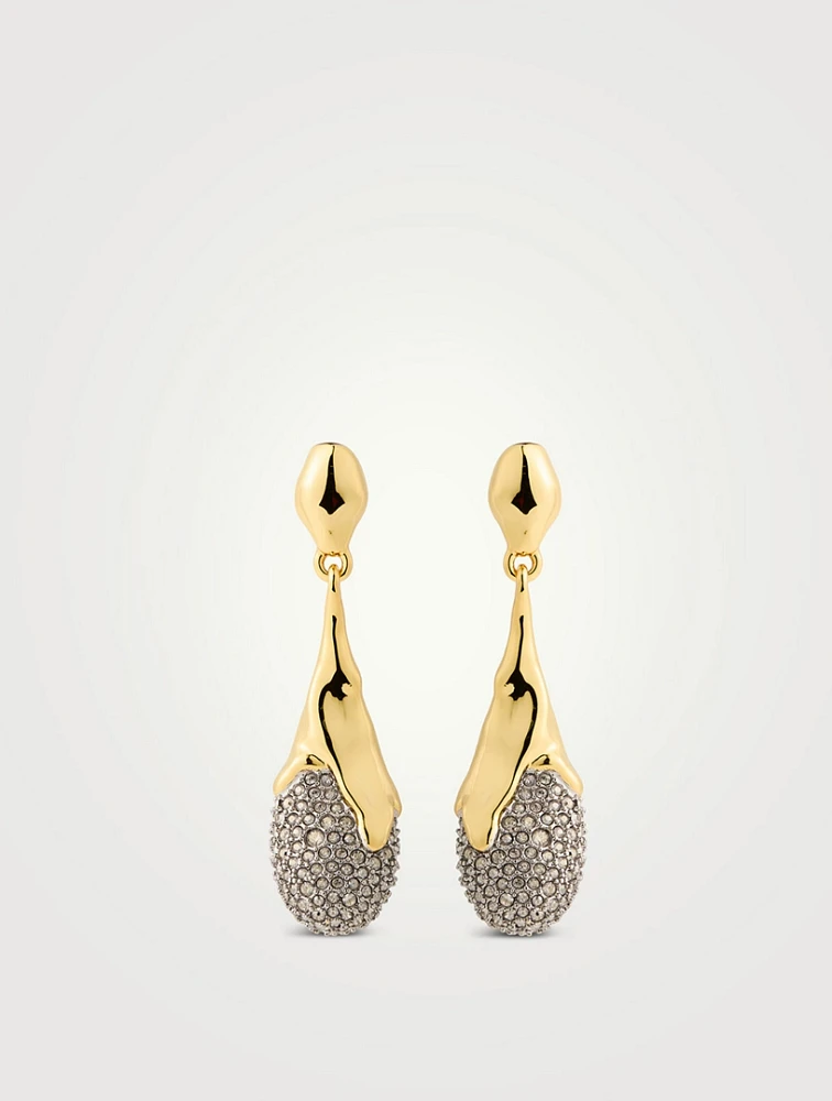 Solanales Crystal Teardrop Earrings
