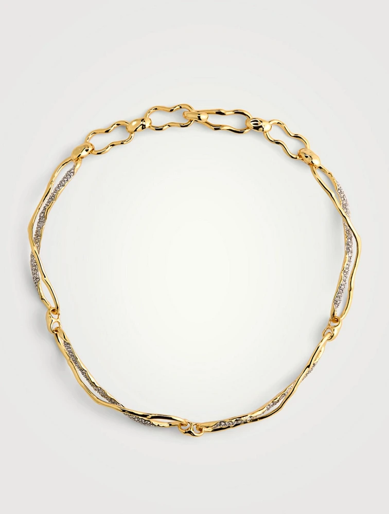 Solanales Crystal Infinity Link Necklace