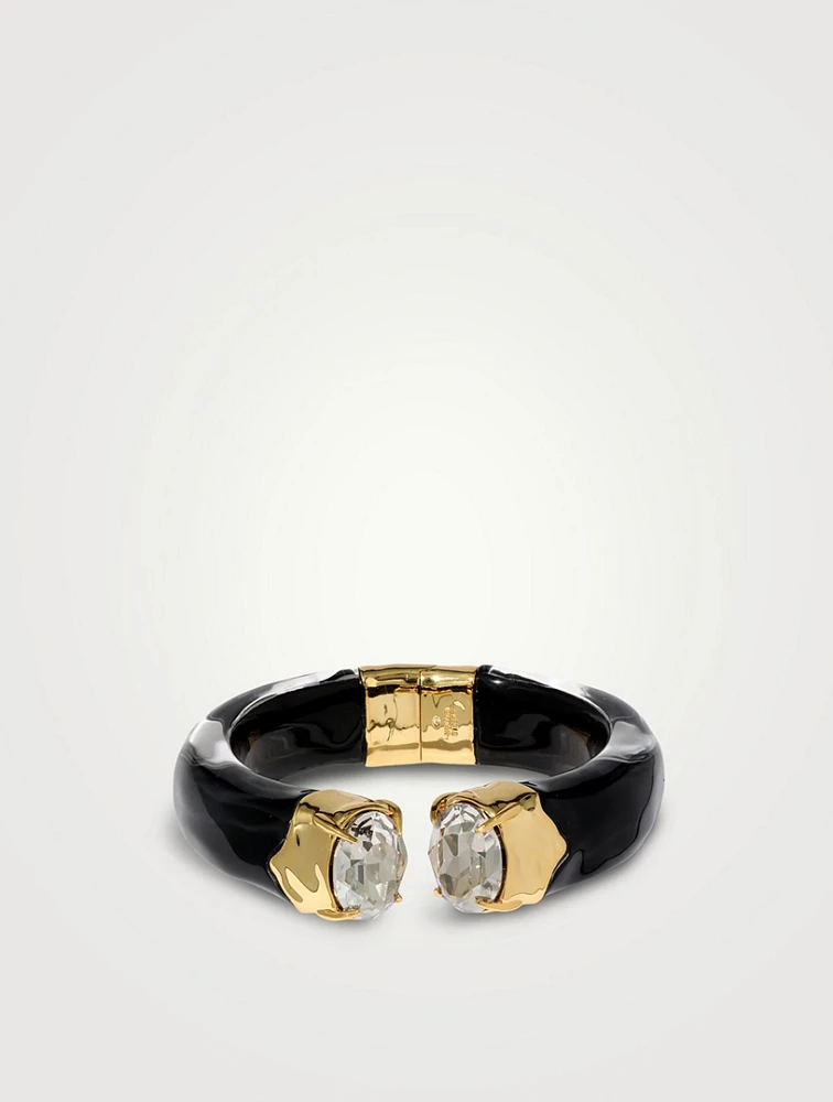 Bonbon Crystal Lucite Hinge Bracelet