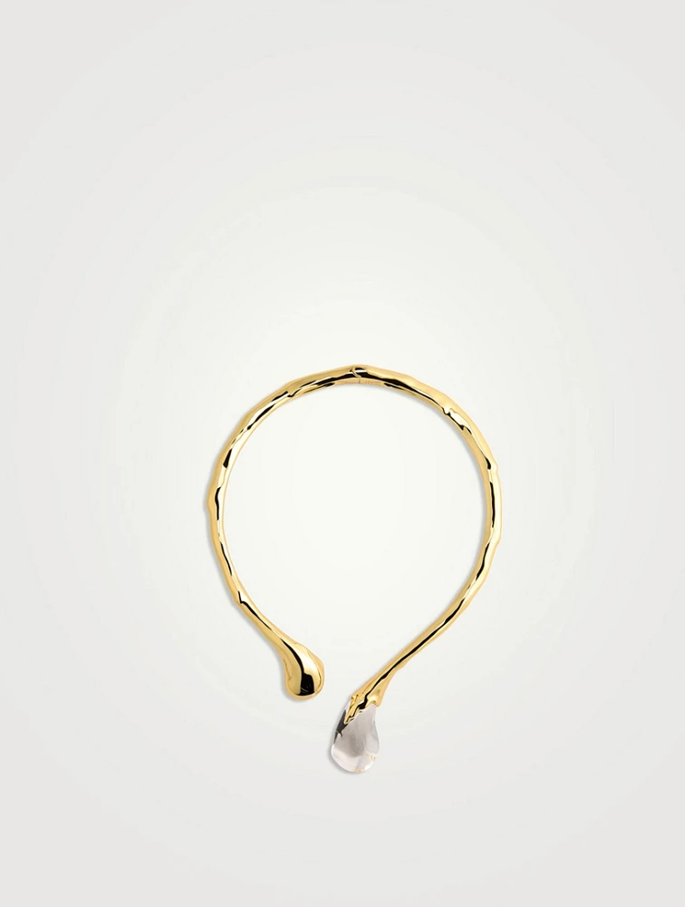 Liquid Lucite Sprout Collar Necklace
