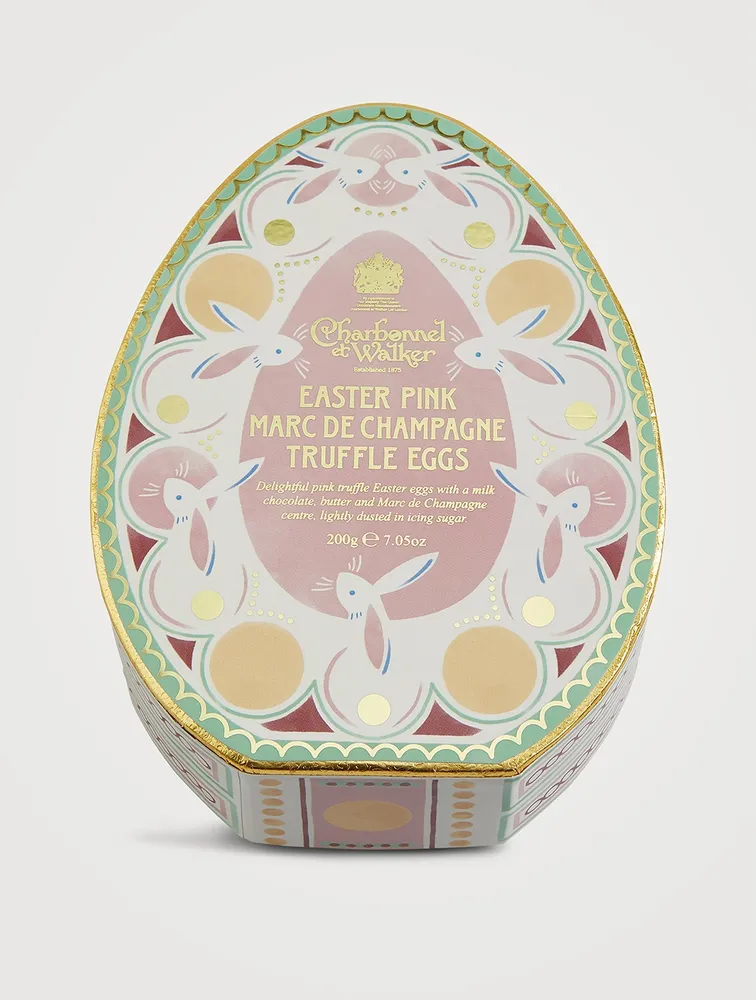 Pink Marc De Champagne Truffle Eggs