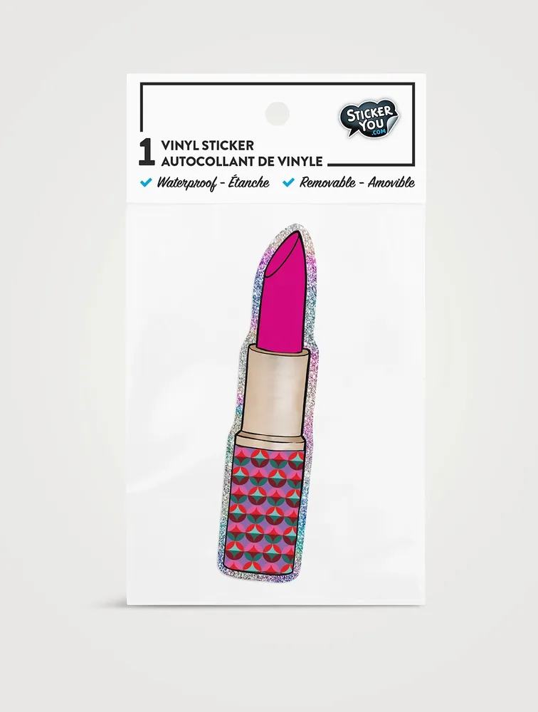 Glitter Lipstick Sticker