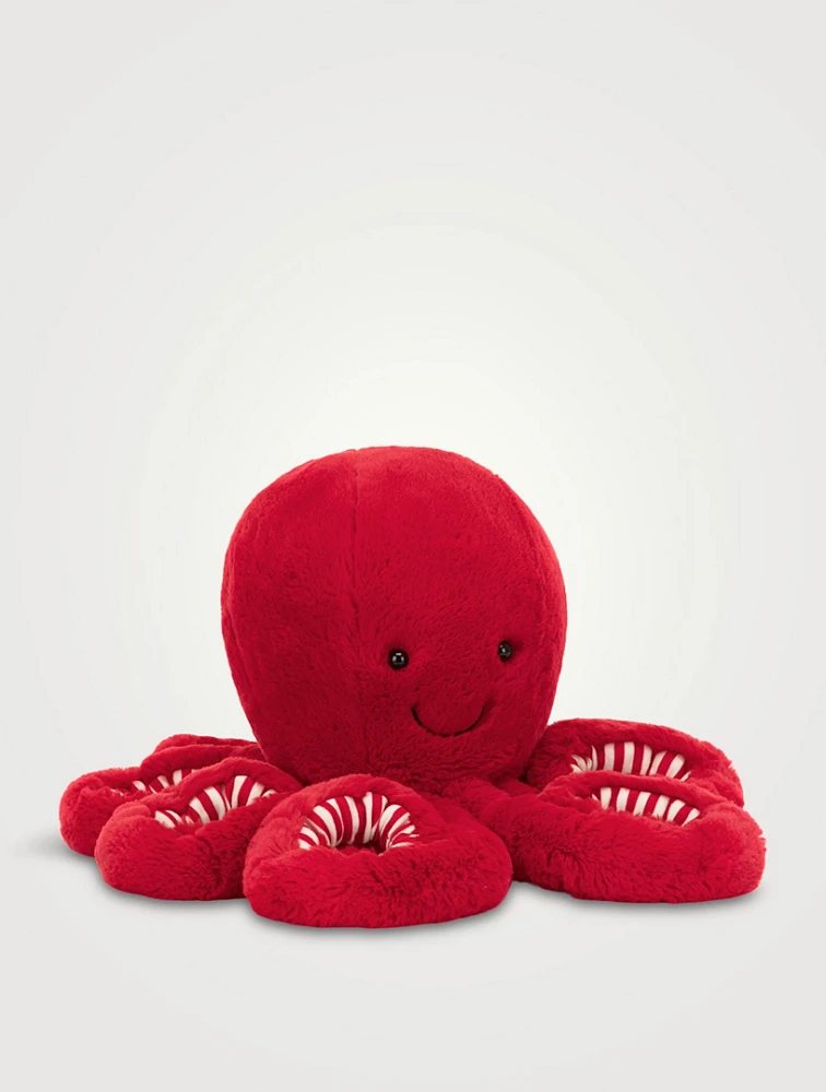 Large Cranberry Octopus Plush Toy