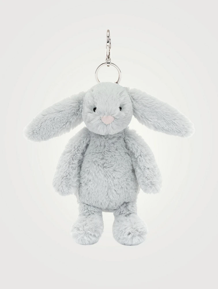 Bashful Grey Bunny Bag Charm