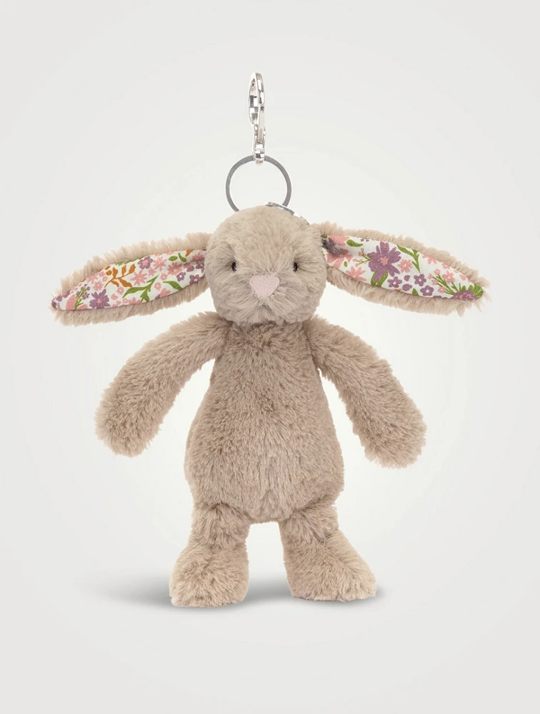 Blossom Beige Bunny Petal Bag Charm