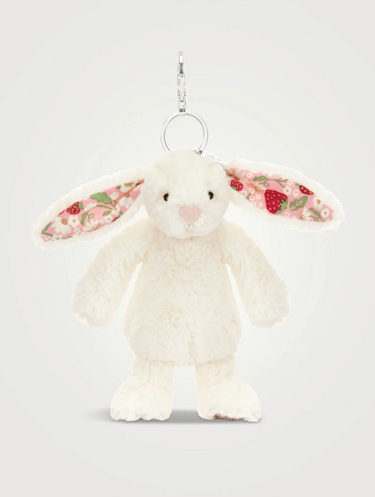 Blossom Cream Bunny Berry Bag Charm