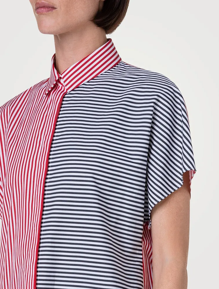 Poplin Shirt Stripe Print