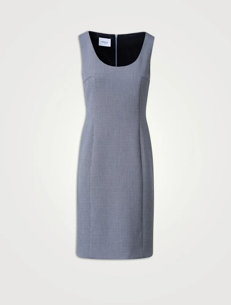 Sheath Dress Houndstooth Print