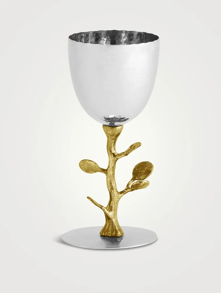 Botanical Leaf Kiddush Cup