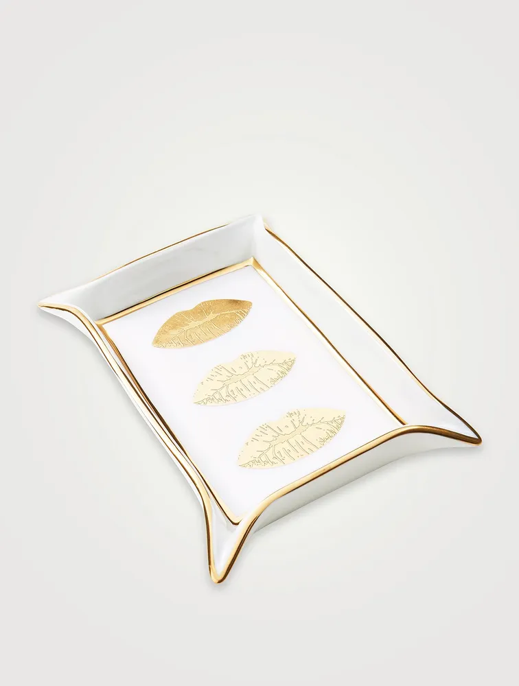 Lips Porcelain Valet Tray