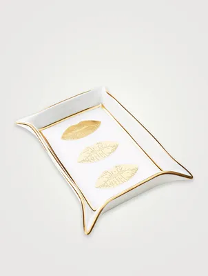 Lips Porcelain Valet Tray