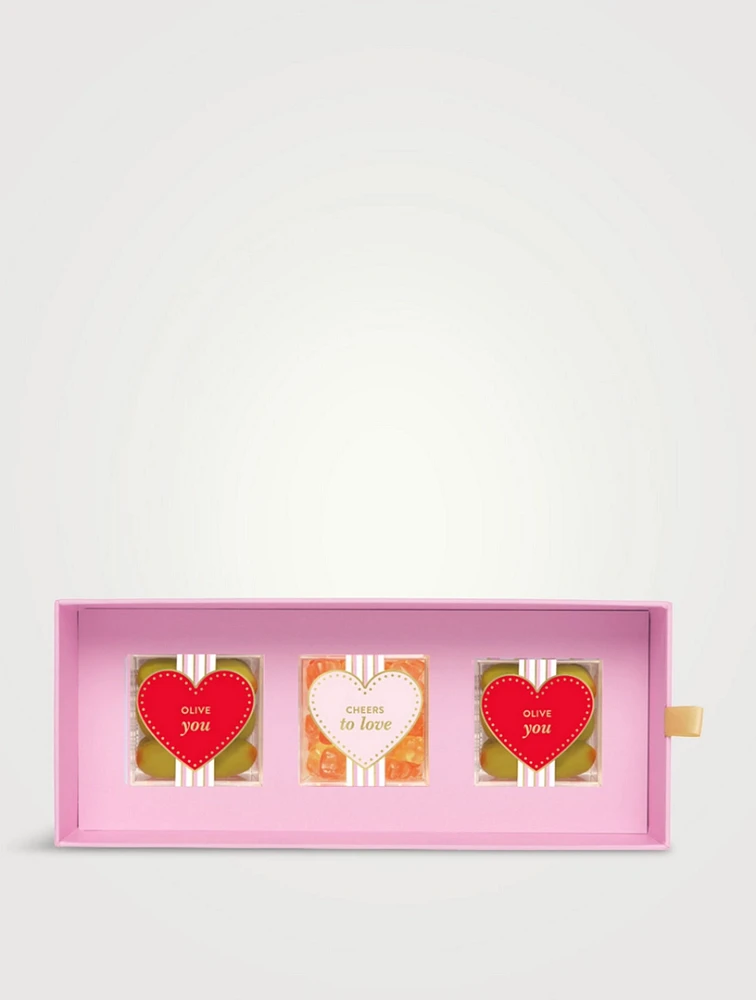 Three-Piece Heart Candy Bento Box