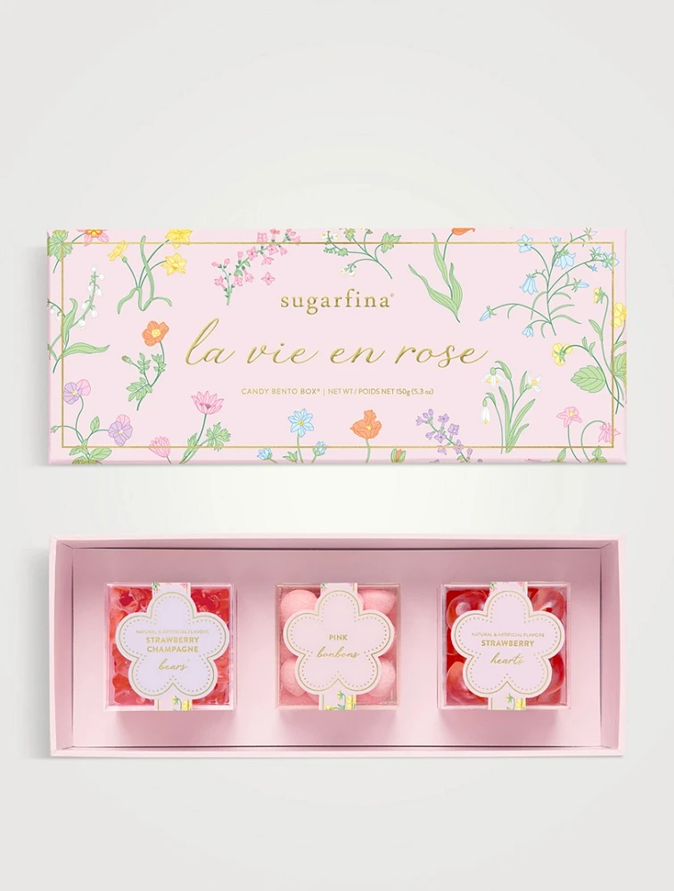 Three-Piece La Vie En Rose Candy Bento Box