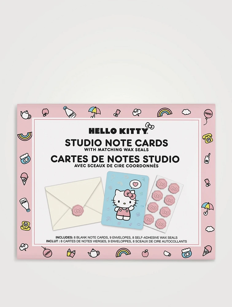 Hello Kitty Classic Pink Studio Note Cards With Wax Seals