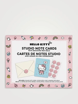 Hello Kitty Classic Pink Studio Note Cards With Wax Seals