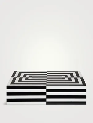 Large Op Art Lacquer Box