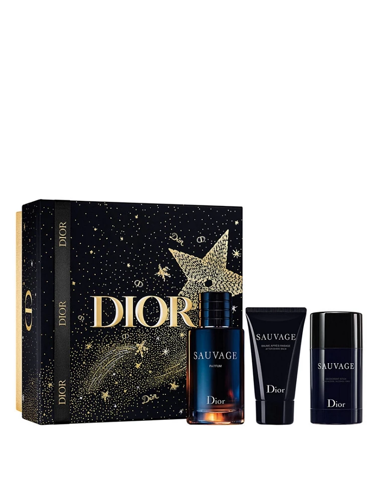 Sauvage Parfum, Aftershave & Deodorant Fragrance Set