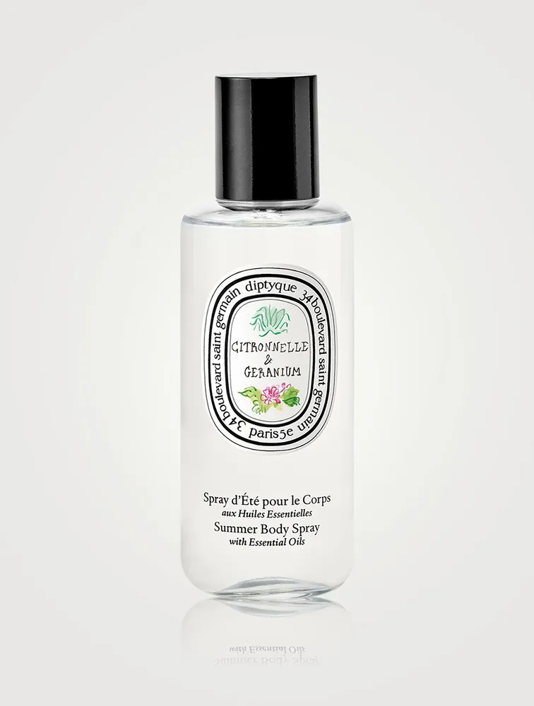 Citronnelle Lemongrass & Géranium Body Spray With Essential Oil