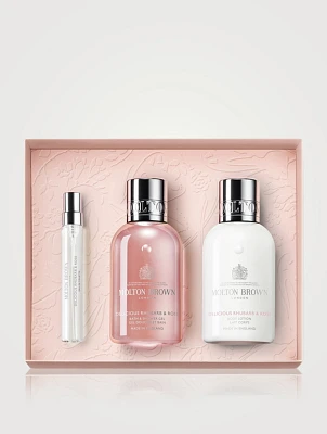 Delicious Rhubarb & Rose Travel Gift Set