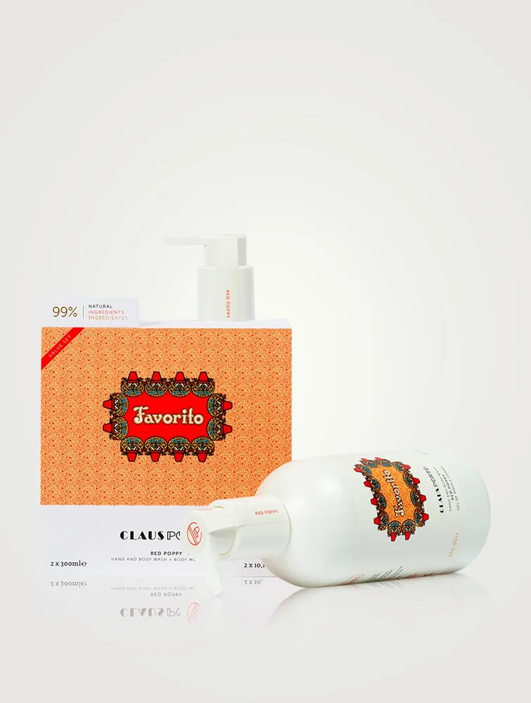 Favorito Red Poppy Body Care Duo Set