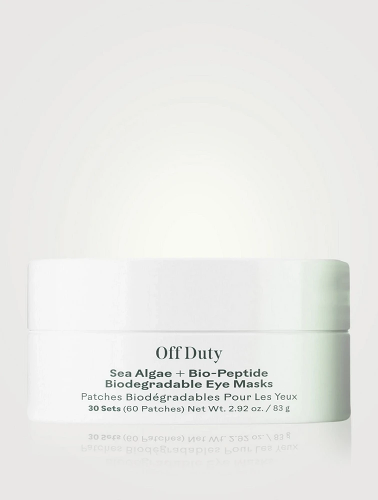 OffDuty™ Sea Algae + Bio-Peptide Smoothing Biodegradable Eye Masks