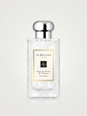 English Pear & Freesia Cologne with Daisy Leaf Lace Design
