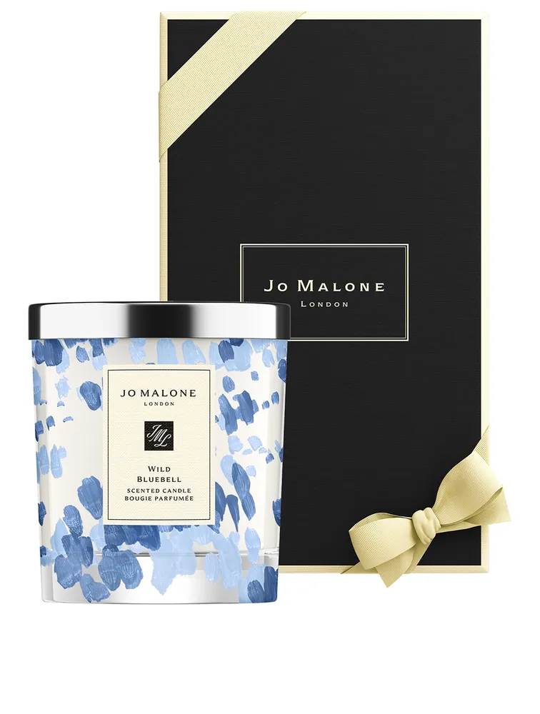 Wild Bluebell Decorated Home Candle
