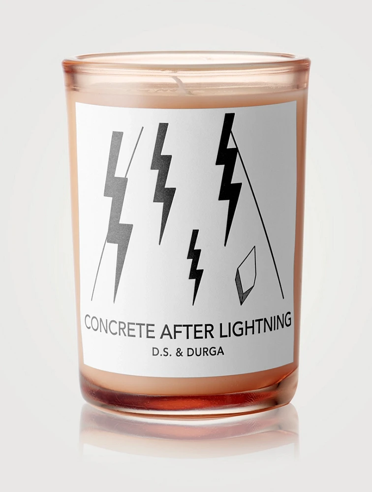 Concrete After Lightning Candle