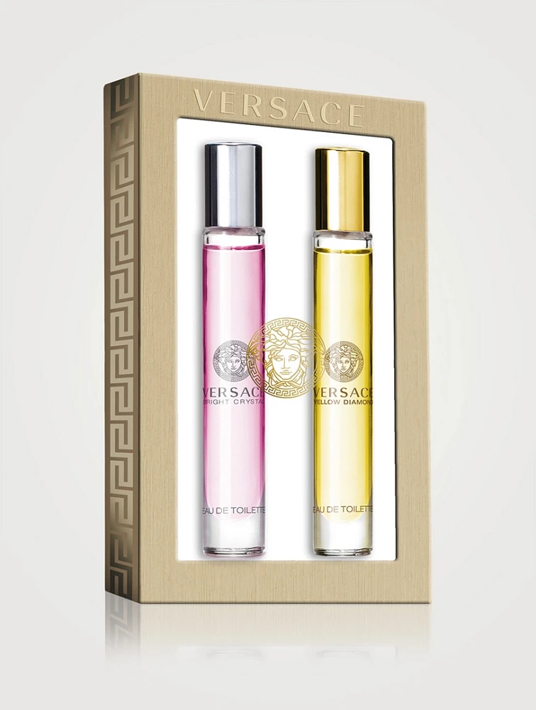 Bright Crystal & Yellow Diamond Travel Set