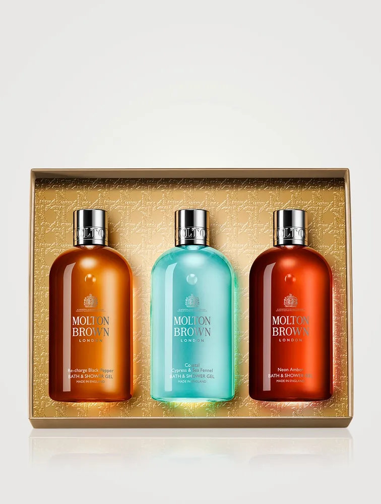 Woody Aromatic Bath & Shower Gel Trio