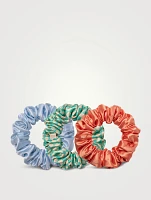 Pure Silk Large Scrunchies - Sea Mist