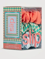 Pure Silk Large Scrunchies - Sea Mist