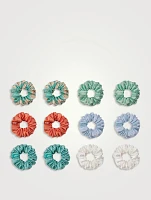 Pure Silk Minnie Scrunchies - Seaside