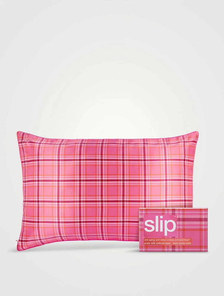 Pure Silk Queen Pillowcase - Highland Rose