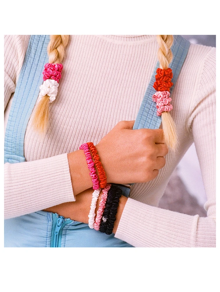 Slip® Pure Silk Skinny Scrunchie Cracker - Jean ($98 Value)