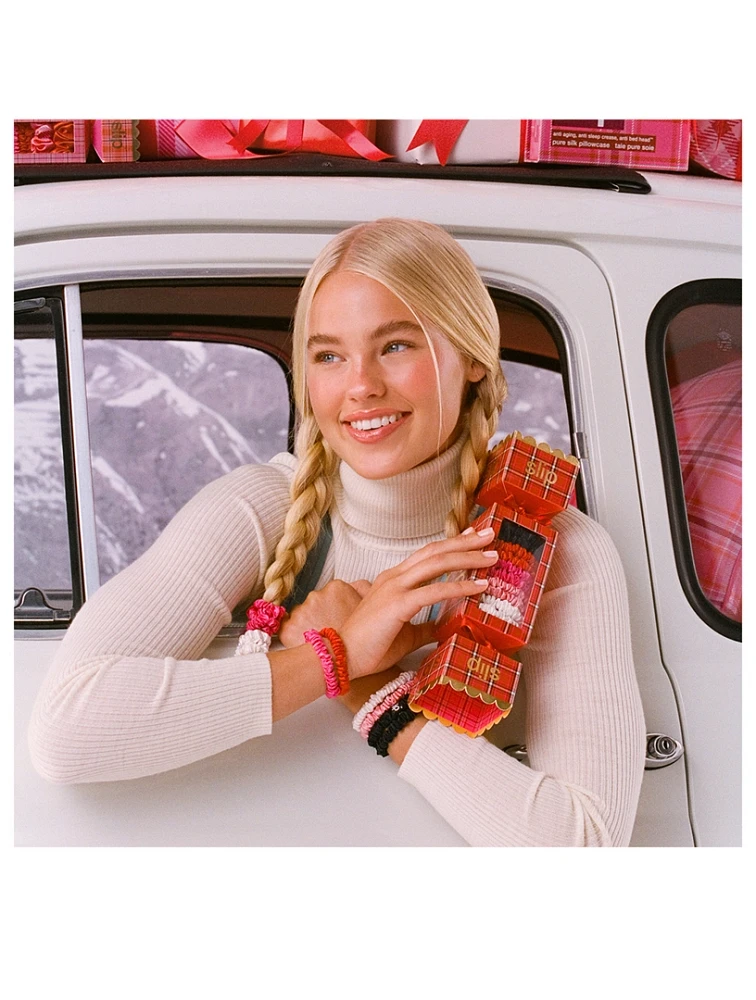 Slip® Pure Silk Skinny Scrunchie Cracker - Jean ($98 Value)